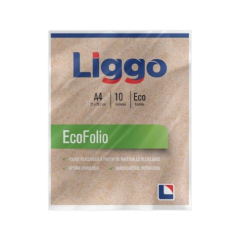 Folio A4 Eco 100% Reciclado Paquete x10