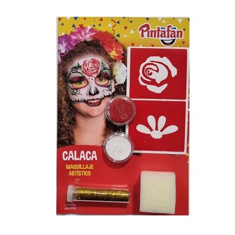 Maquillaje Artístico Pintafán Kit con Accesorios Calaca 616-07