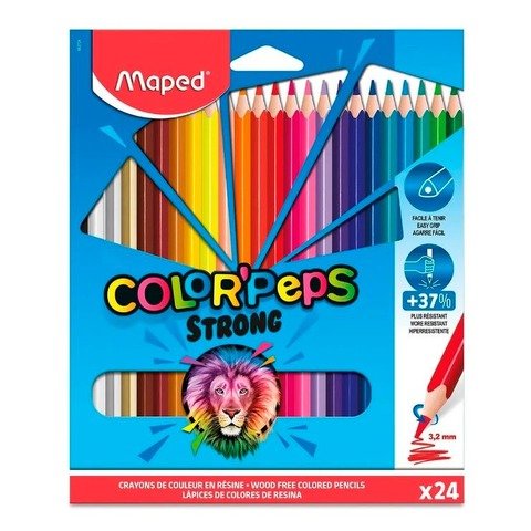 Lápiz Maped Colorpeps x24 Largos 