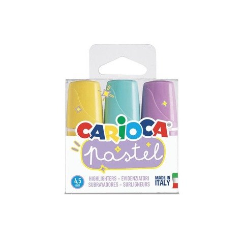 Resaltador Carioca Color Pastel x3
