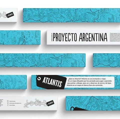 Poster Atlantis para Colorear 69x100cm Proyecto Argentina