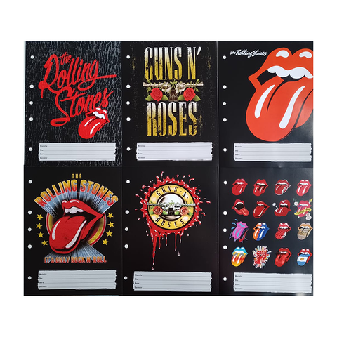 Separadores A4 Mooving x6 Rolling Stone & Guns N´ Roses