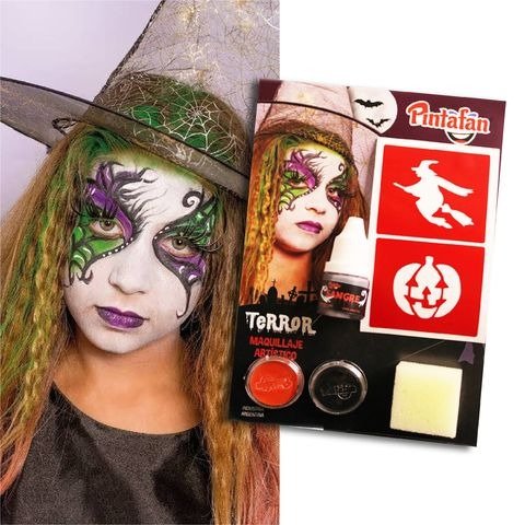 Maquillaje Artístico Pintafán Kit con Accesorios Terror 616-02