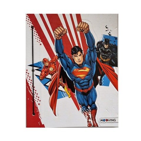 Carpeta N°3 dos tapas Mooving Liga de la Justicia Superman