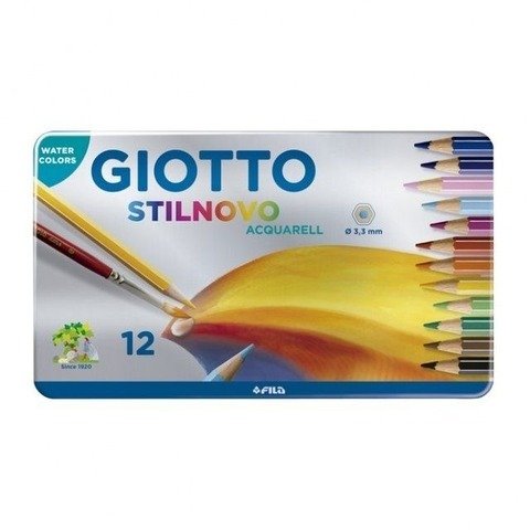 Lápiz Giotto Stilnovo Acuarelables Lata x12