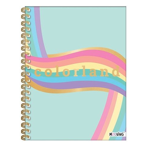 Cuaderno A4 Tapa Dura Mooving Golden Rainbow 