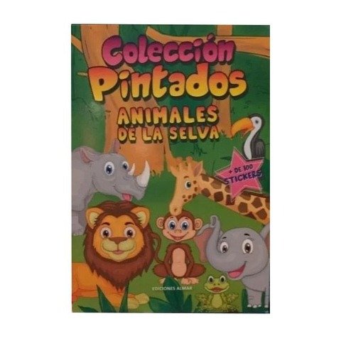 Libro Infantil Colección Pintados Animales de la Selva