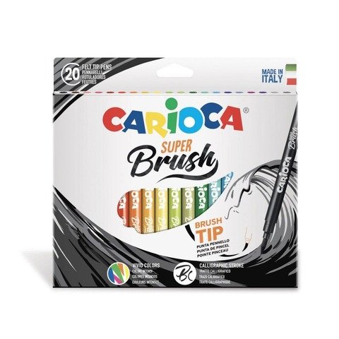 Marcador Carioca Color Super Brush x20
