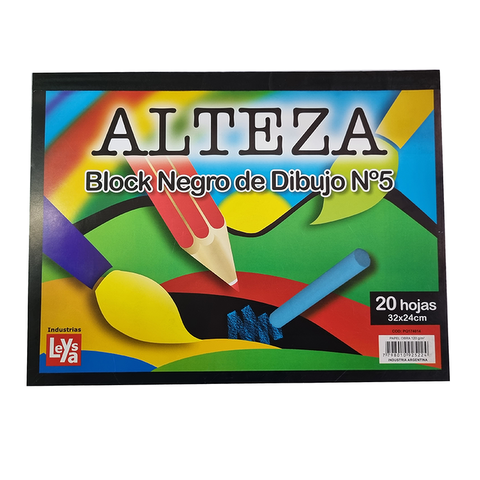 Block de dibujo Nº5 Negras Triunfante/Alteza 20Hojas