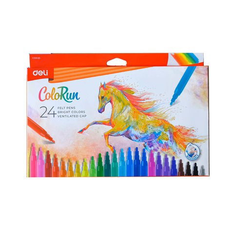 Marcador Deli Color Run x24 (C10020)