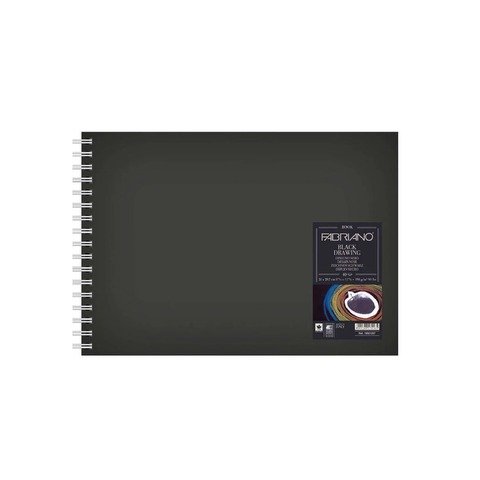 Block Fabriano Black Drawing Book 190gr A4