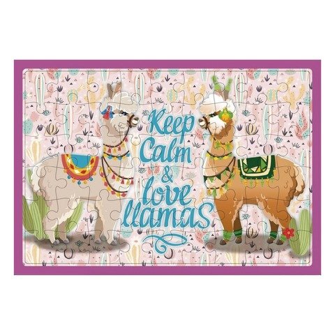 Puzzle 54 Piezas 35x50cm InkDrop Keep Calm & Love Llamas