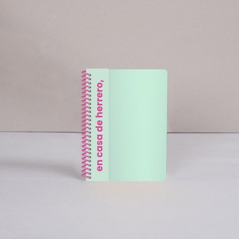 Cuaderno Fera A5 Espiralado Colorblock Menta 