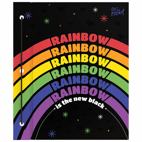 Carpeta Nº3 Dos Tapas PPR Arcoiris - Rainbow in the New Black                                 