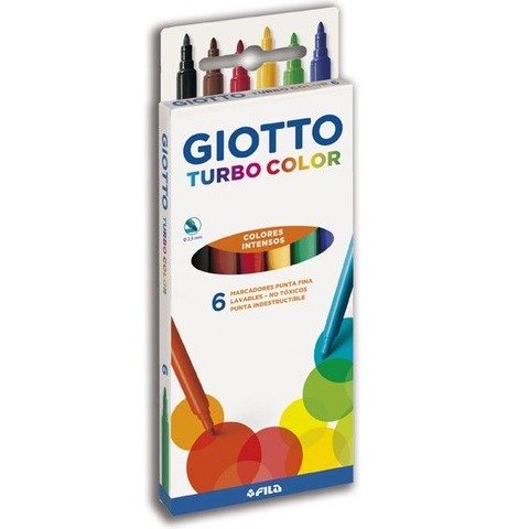 Marcador Giotto Turbo Color  6 Colores