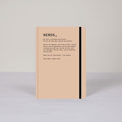 Cuaderno Fera Cosido 14x20cm con Elástico Nerds