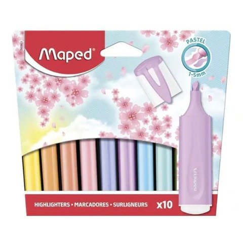 Resaltador Maped Pastel x10 (740903)