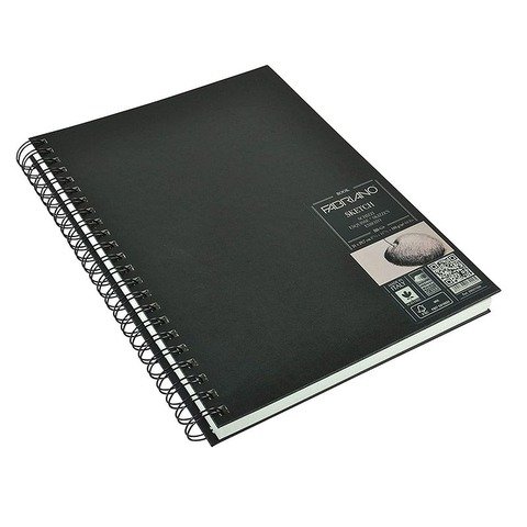Block Fabriano Sketchbook 110gr A4 (80h) Espiral Largo