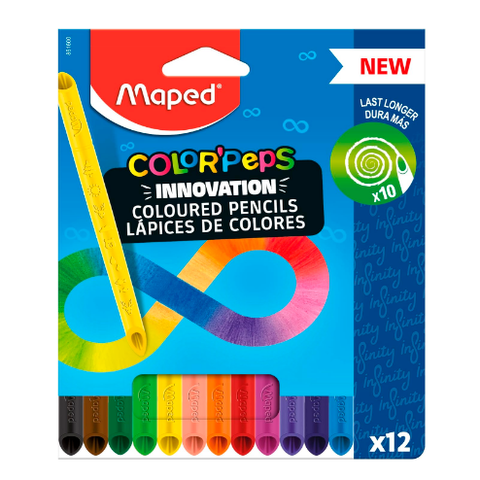 Lápiz Maped Colorpeps x12 Cortos 