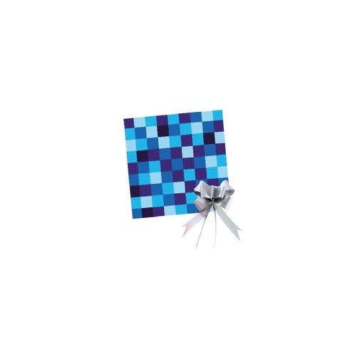 Papel de Regalo Fantasía 70x100 Pixel Azul x2 + 2 Moños