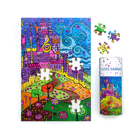 Juegos del Caracol Puzzle 70 Piezas 29x42cm. (Lata 9x22cm) Castillo