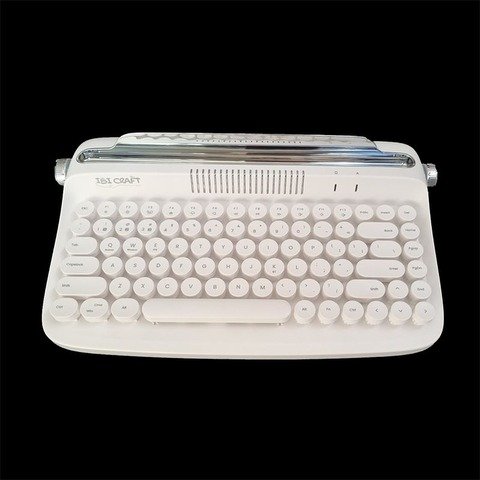 Teclado Ibicraft Vintage Bluetooth White (970006)