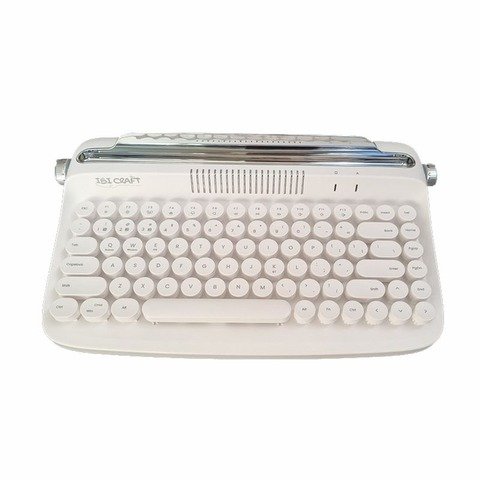 Teclado Ibicraft Vintage Bluetooth White (970006)