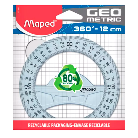 Transportador Maped Geo Metric 360°