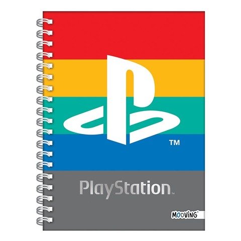 Cuaderno Espiralado 16x21cm Mooving PlayStation 