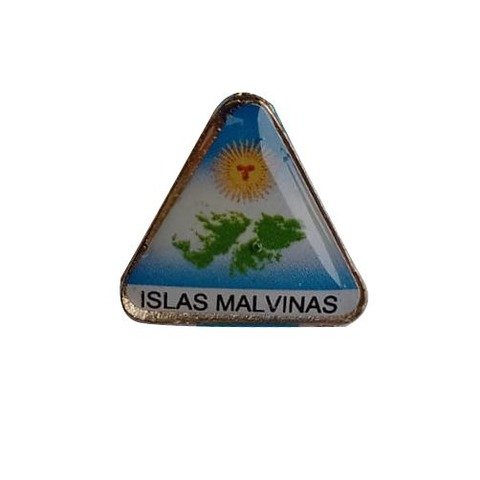 Escarapela Pin Islas Malvinas Triangular