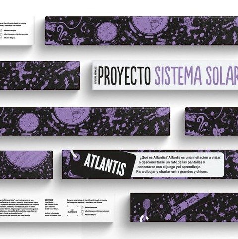 Poster Atlantis para Colorear 60x90cm Proyecto Sistema Solar