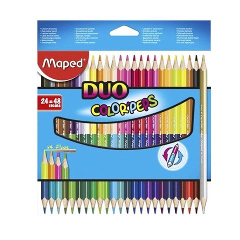 Lápiz Maped Duo Colorpeps Bicolor x24 (48 Colores)