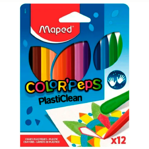 Cera Maped Colorpeps Plastipinturita x12 