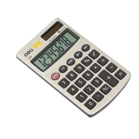 Calculadora Deli 1120 Pocket Easy Metal (8 Digitos)
