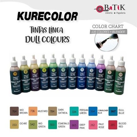 Kurecolor Tinta Línea: Dull Colours (colores apagados) 