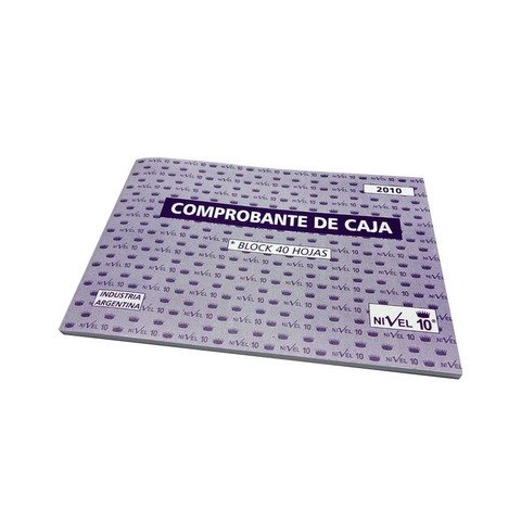 Talonario Comprobante de Caja Nivel 10 (2010) (11x16,5cm)
