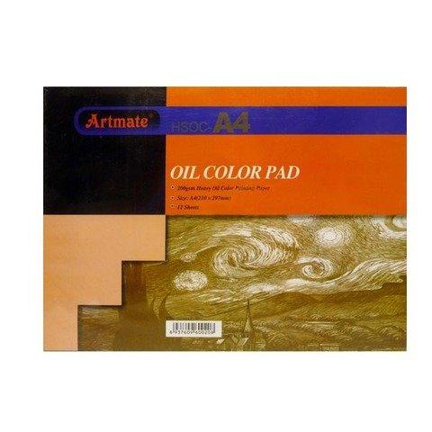 Block Artmate Oleo (200gr) (21x29,7cm) (HSOC-A4) Oil Color Pad Emblocado