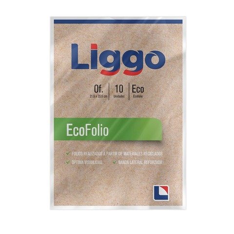 Folio Oficio Eco 100% Reciclado Paquete x10 