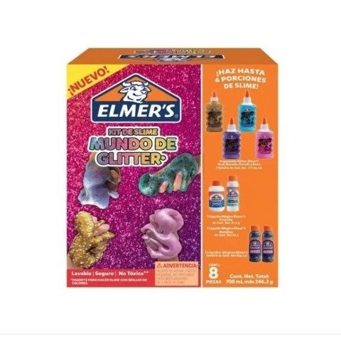 Adh. Glitter Elmers Kit para Slime 