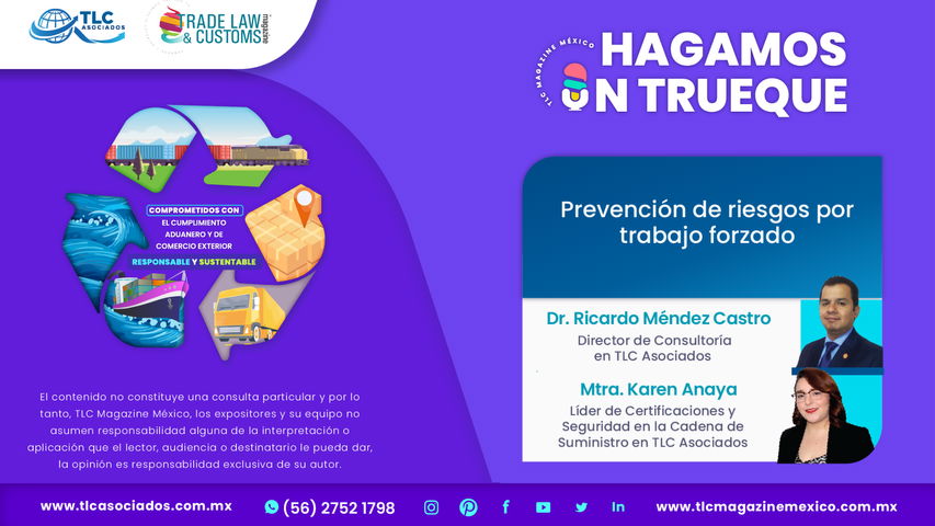 Hagamos un Trueque - Prevención de riesgos por trabajo forzado por el Dr. Ricardo Méndez Castro y la Mtra. Karen Anaya
