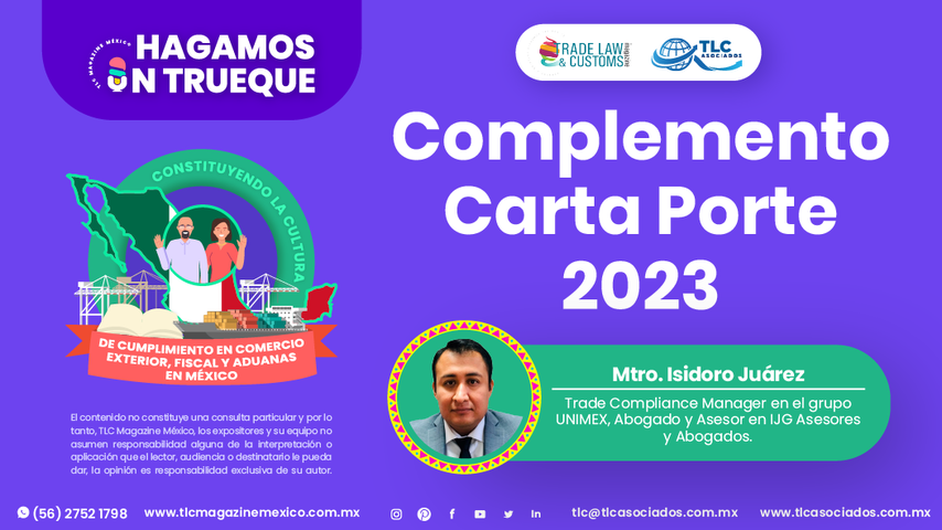Hagamos un Trueque - Complemento Carta Porte 2023 por el Mtro. Isidoro Juárez