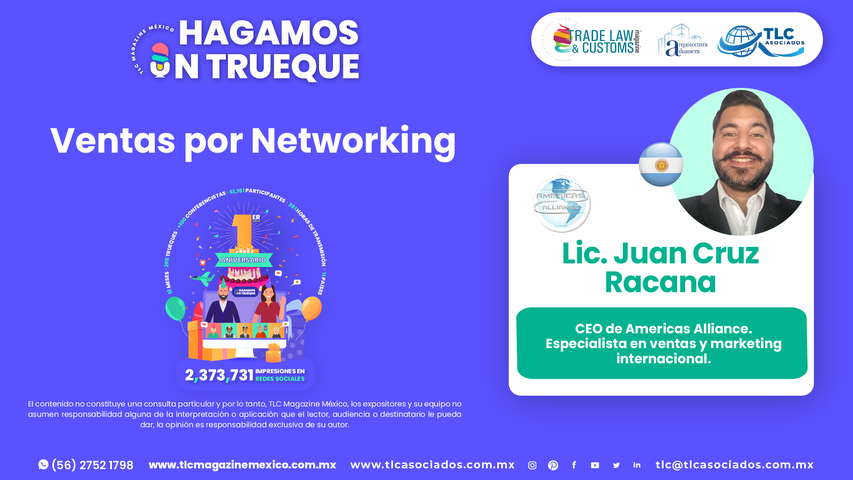 Hagamos un Trueque - Ventas por Networking por el Lic. Juan Cruz Racana