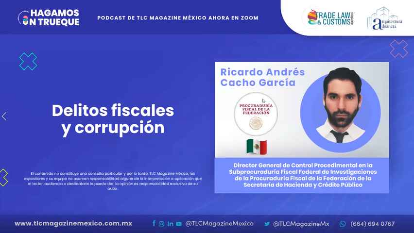 Delitos fiscales y corrupción con Ricardo Andrés Cacho García