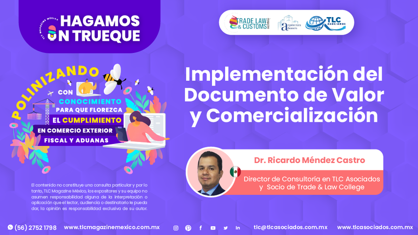 Hagamos un Trueque - Implementación del Documento de Valor y Comercialización por el Dr. Ricardo Méndez Castro