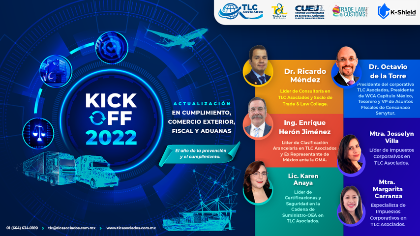 KICK OFF 2022 - Actualización en cumplimiento, comercio exterior, fiscal y aduanas