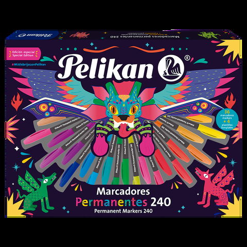 Set Pelikan Marcadores Permanentes  x36