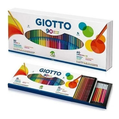 Caja Stilnovo y Turbo Color Giotto x90 Piezas.