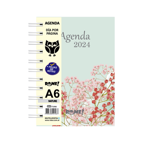 Agenda Rome 2024 A6 Diaria Nature