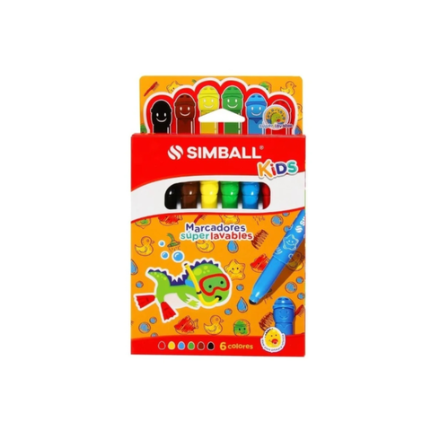 Marcadores Jumbo Kids Simball x6