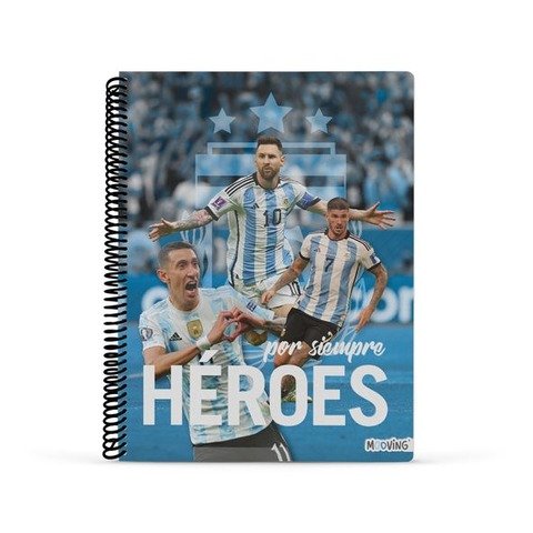 Cuaderno Mooving A4 Heroes AFA